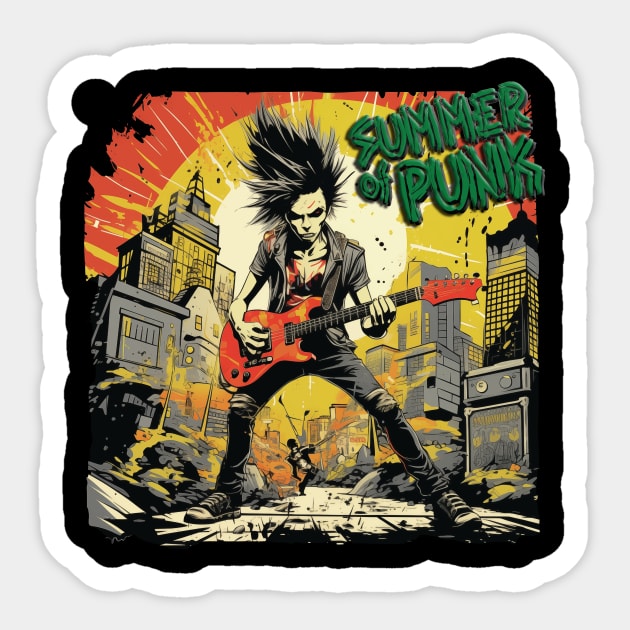 Summer of Punk - Parody Punk Sticker by Jumping the Guardrail